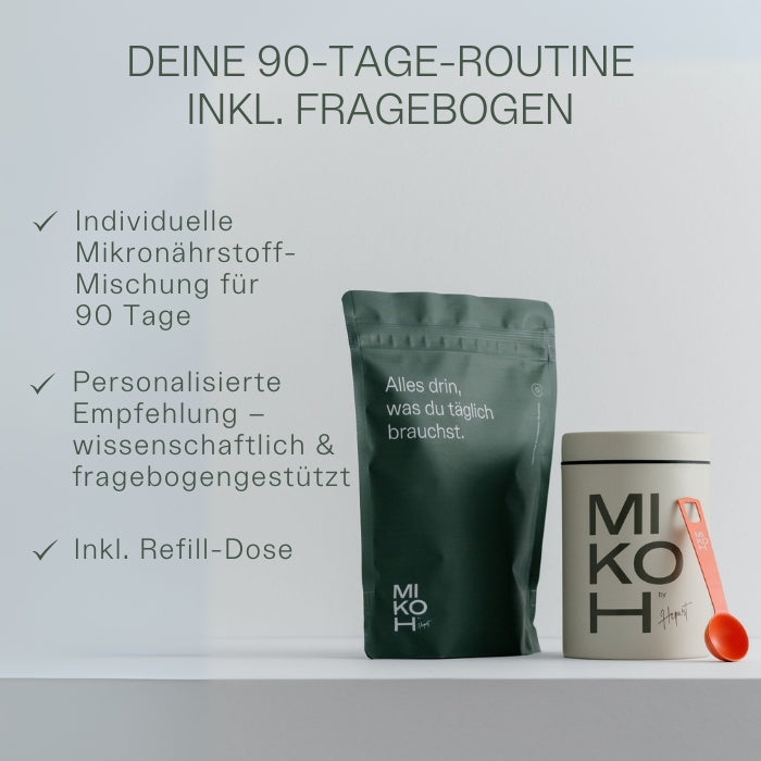 Personalisierte Mikronährstoffe – inkl. Laboranalyse & Fragebogen
